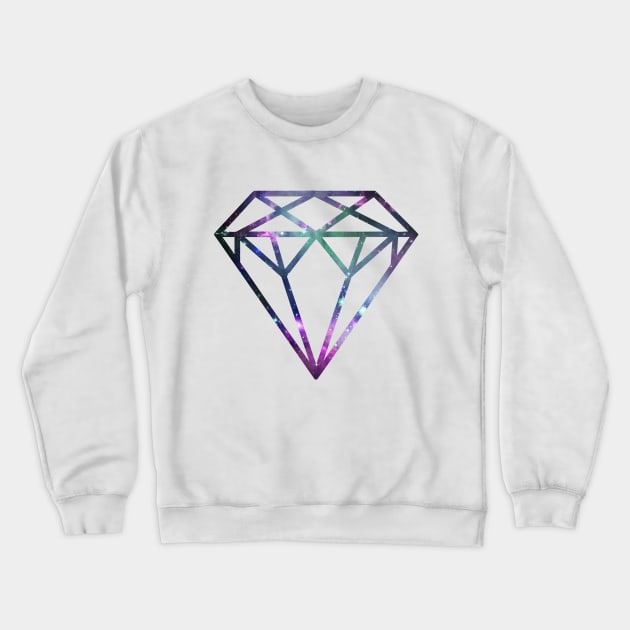 Shine Bright Like a Cosmic Diamond Tee Crewneck Sweatshirt by charlescheshire